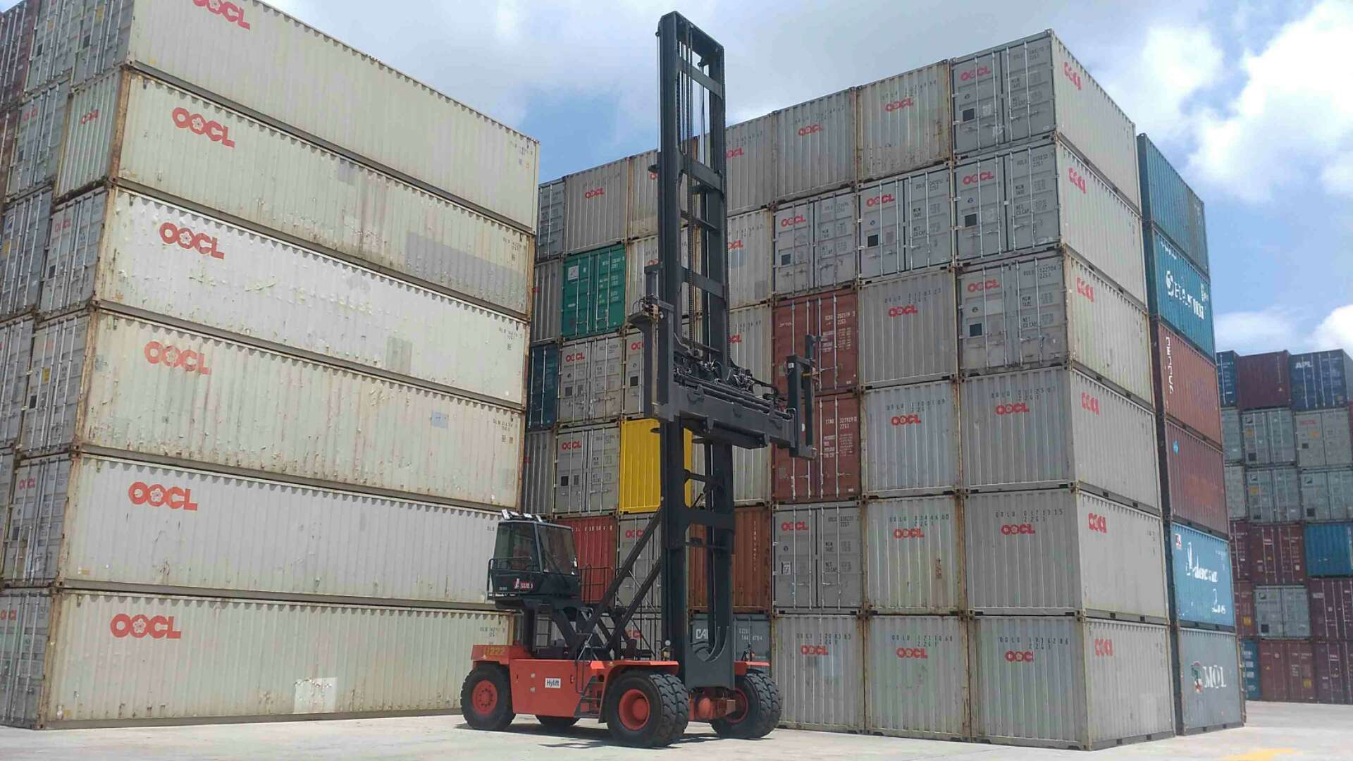 9 Tuj Thawv Txuas Rau Tes 9 Ton Empty Container Handler