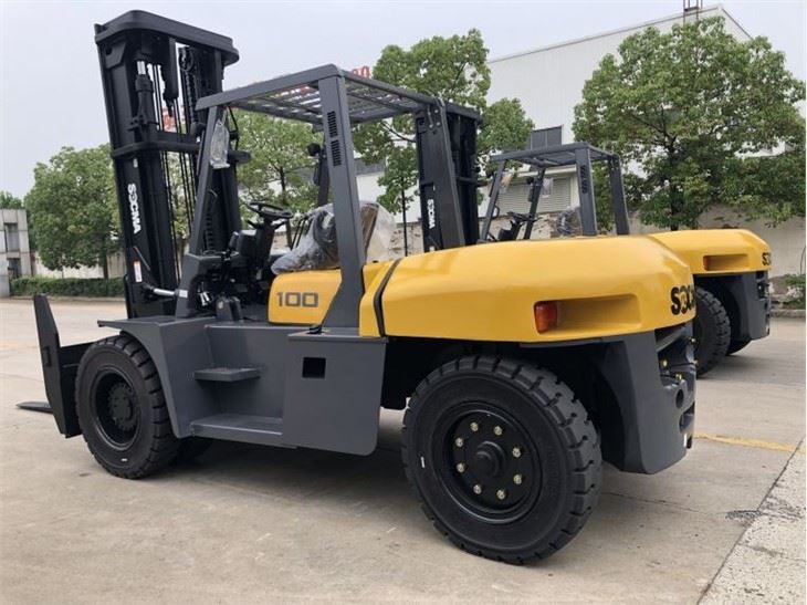 10 Ton Forklift Truck Material Handler For Construction Farm Warehouse Port