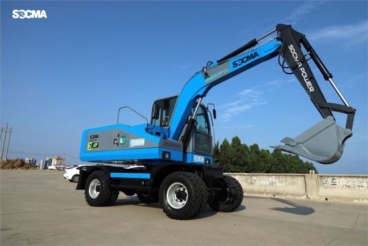8 Ton Lithium Electric Wheel Excavator