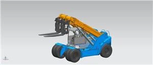 18ton Telehandler Rau Sab Hauv Thawv Ua Haujlwm